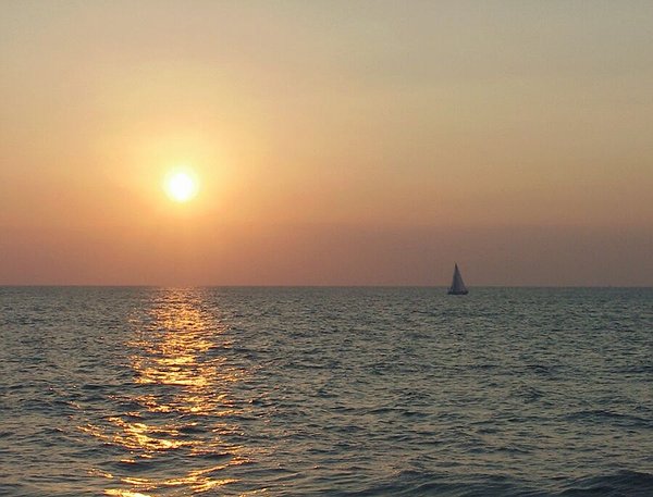 Sunset at sea
